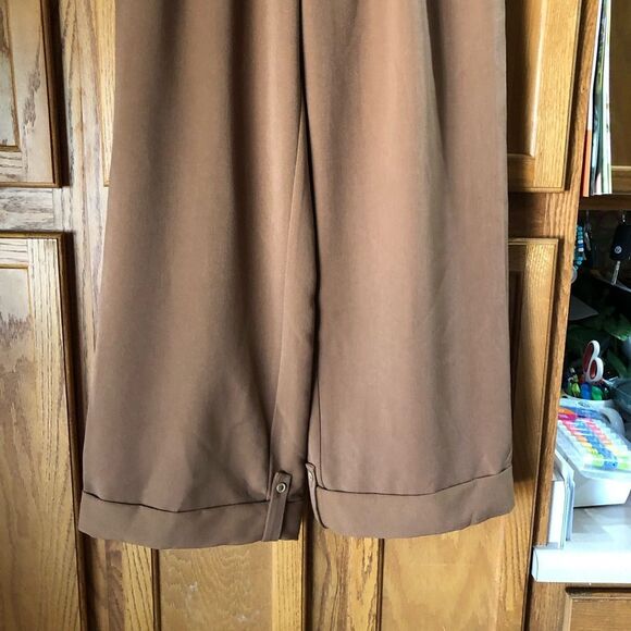 Petite Studio Pleated Wide Leg Pants - L - Picture 5 of 13